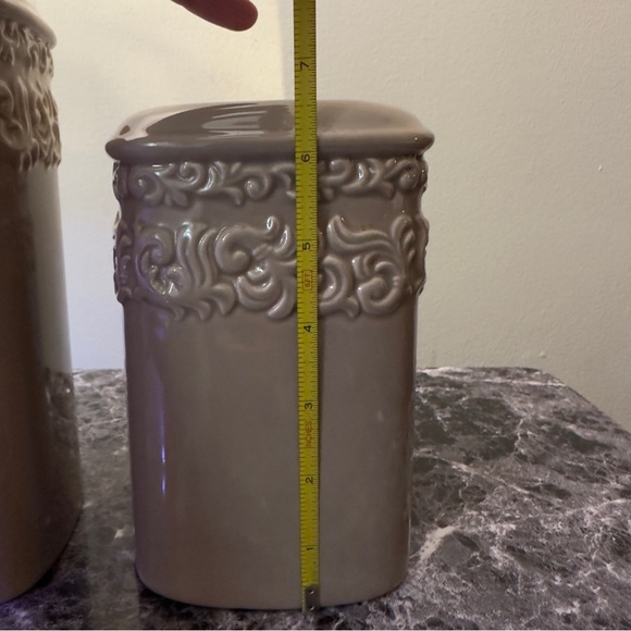 Elegant Tan Food Storage Canister Set - Picture 4 of 7